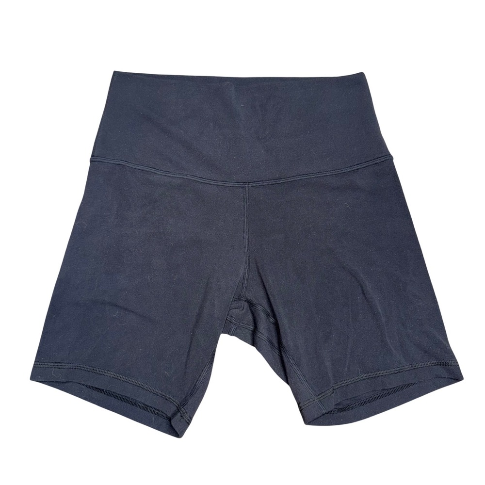 Lululemon Align High-Rise Short 6" Women Size 6 Black Good Nulu Yoga Biker